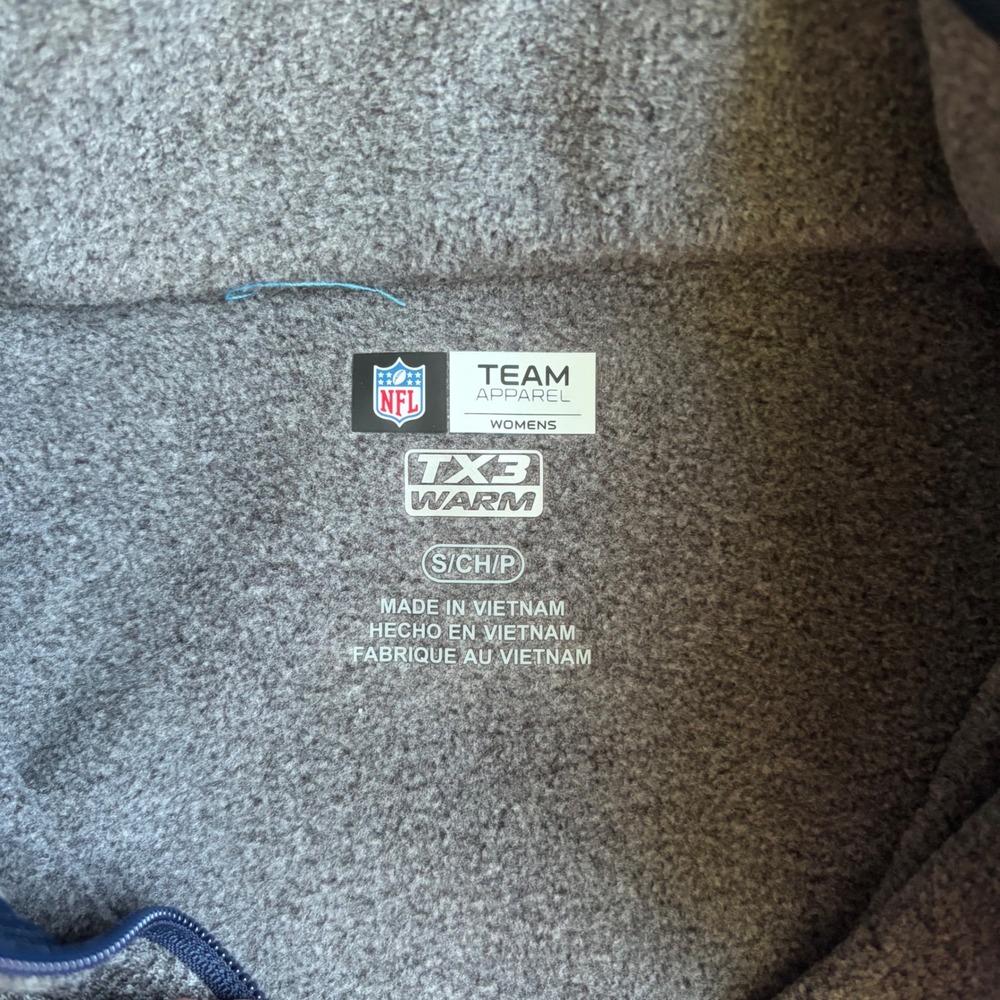 NFL Small Team Apparel Chicago Bears TX3 Warm Full Zip Jacket Navy Gray Womens - Picture 3 of 8